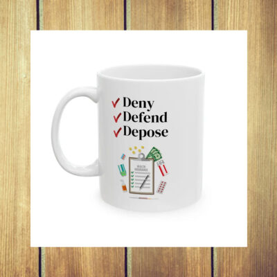 Deny, Defend, Depose Ceramic Coffee 2024 Mugs