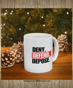 Deny. Defend. Depose. 2024 Mug