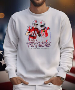 Drake Maye and Christian Gonzalez New England Patriots The Future graphic T-Shirt