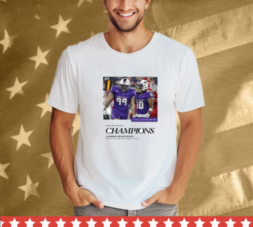 Dubs In Boca JMU Takes Down Western Kentucky For First Ever Bowl Victory Boca Raton Bowl Champions With Final Score 27-17 December 18 2024 NCAA Bowl Games T-Shirt