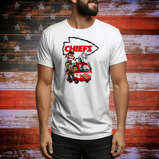 Kansas City Chiefs horror killer club characters vintage Tee Shirt