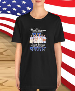 Kentucky Wildcats Real Women Love Basketball Smart Women Love The Kentucky Wildcats T-Shirt