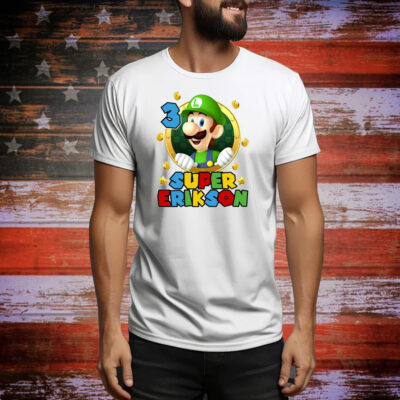 Luigi Family birthday Matching Set Super Mario Tee Shirt