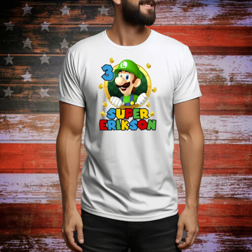 Luigi Family birthday Matching Set Super Mario Tee Shirt