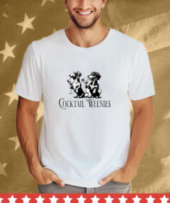 Martini Cocktail Lover Dachshund Cocktail Weenies Dachshund T-Shirt