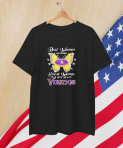 Minnesota Vikings Real Women Love Football Smart Women Love The Vikings T-Shirt