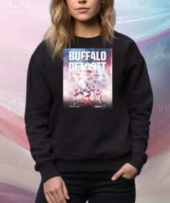 Official Buffalo Bills vs. Detroit Lions December 15 2024 The Motor City Showdown Poster Tee Shirt