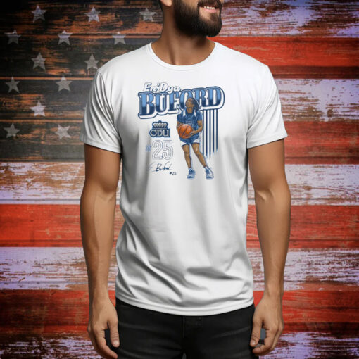 Official En’Dya Buford 25 Old Dominion Monarchs Carolina Classics Graphic Signature Tee Shirt