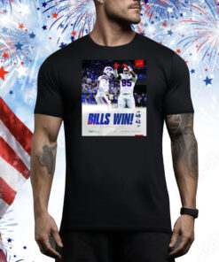 Official Final Buffalo Bills win Detroit Lions 48 -42 Score Week Fifteen Dec 15 2024 Poster Tee Shirt