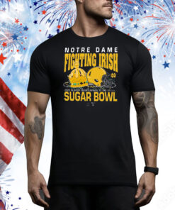 Official Notre Dame Fighting Irish Sugar Bowl 2025 College Football Playoff Allstate Sugar Bowl Bound Tee Shirt