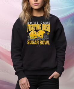 Official Notre Dame Fighting Irish Sugar Bowl 2025 College Football Playoff Allstate Sugar Bowl Bound Tee Shirt