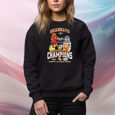 Official Sam Houston Bearkats RL Carriers New Orleans Bowl Champions 2024 December 19 Caesars Superdome Mascot Tee Shirt