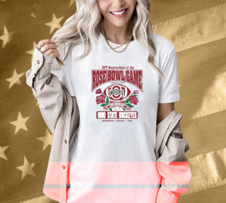 Ohio State Buckeyes College Football Playoff 2025 Quarterfinal AT The Rose Bowl Game  T-Shirt