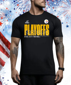 Pittsburgh Steelers 2024 NFL Playoffs Steel City Football Tee Shirt