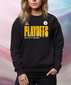 Pittsburgh Steelers 2024 NFL Playoffs Steel City Football Tee Shirt