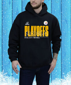 Pittsburgh Steelers 2024 NFL Playoffs Steel City Football Tee Shirt