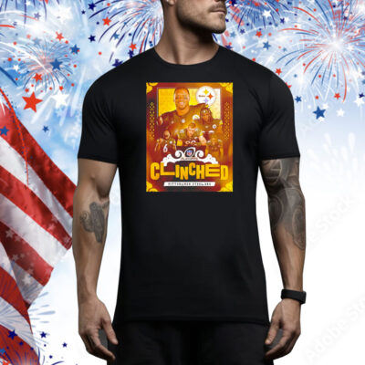 Pittsburgh Steelers NFL 2024 Playoffs Clinched poster Tee Shirt