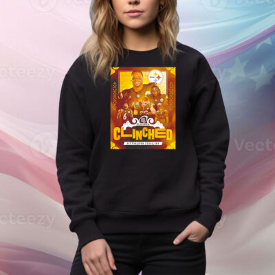 Pittsburgh Steelers NFL 2024 Playoffs Clinched poster Tee Shirt