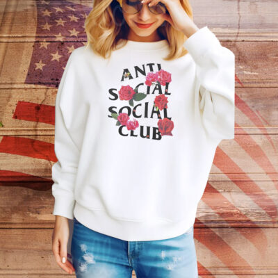 Rose anti social social club Tee Shirt