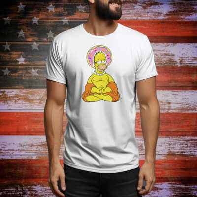 Simpsons Homer The Simpsons Buddha graphic Tee Shirt