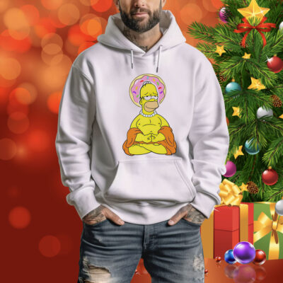 Simpsons Homer The Simpsons Buddha graphic Tee Shirt