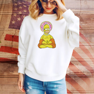 Simpsons Homer The Simpsons Buddha graphic Tee Shirt