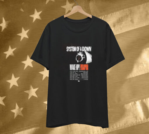 System Of A Down Wake Up! South America Stadium Tour 2025 T-Shirt