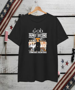 Tennessee Volunteers God First Family Second Then Football Basketbal Team T-Shirt