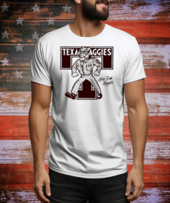 Texas A&M Aggies Monogram Gig ‘Em Aggies logo Tee Shirt