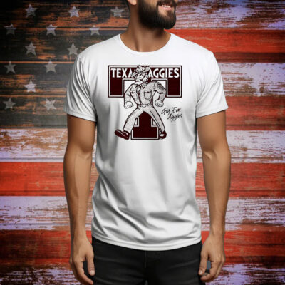 Texas A&M Aggies Monogram Gig ‘Em Aggies logo Tee Shirt