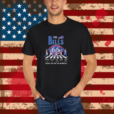 The Buffalo Bills 66 Year 1959-2025 Signature Thank You For The Memories T-Shirt