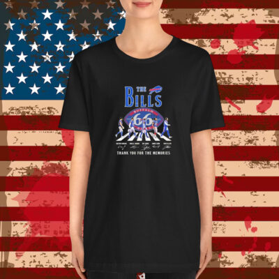 The Buffalo Bills 66 Year 1959-2025 Signature Thank You For The Memories T-Shirt