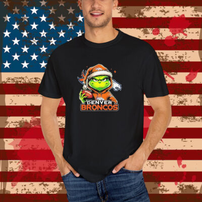 The Grinch Denver Broncos Christmas T-Shirt