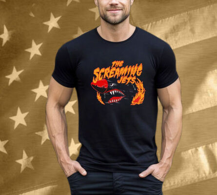 The Screaming Jets Flaming Jet Tee Shirt