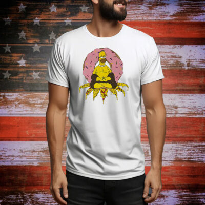 The Simpsons Namaste Homer Simpson Buddha Tee Shirt