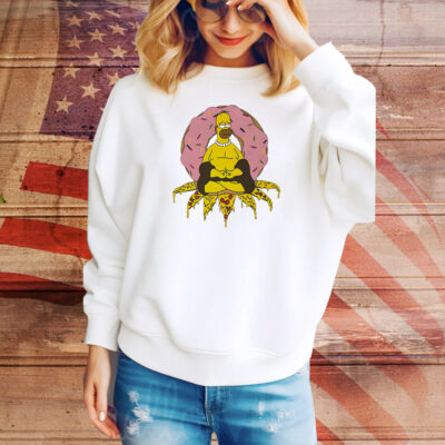 The Simpsons Namaste Homer Simpson Buddha Tee Shirt