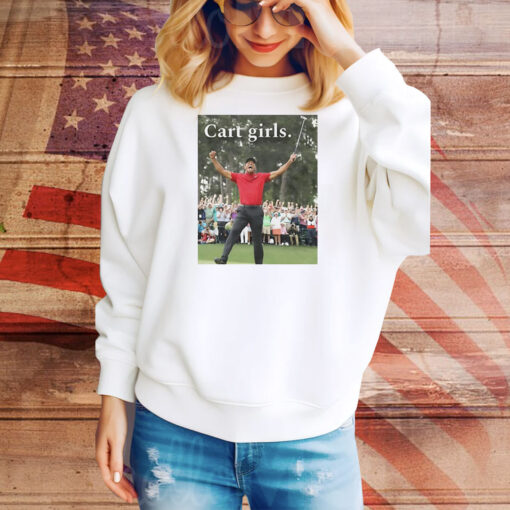 Tiger Woods Masters 2020 cart girls graphic Tee Shirt