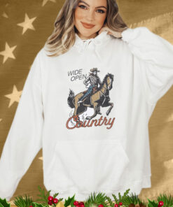 Wide Open Country Cowboy Tee Shirt