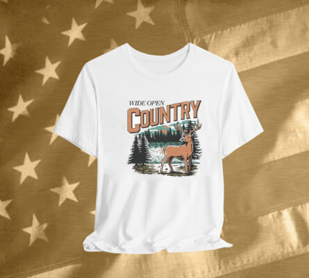 Wide Open Country Deer Tee Shirt