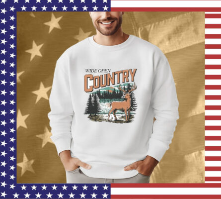 Wide Open Country Deer Tee Shirt