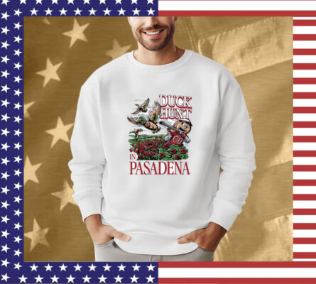 Ohio State Buckeyes Oregon Ducks Duck Hunt In Pasadena Rose Mascot Tee Shirt