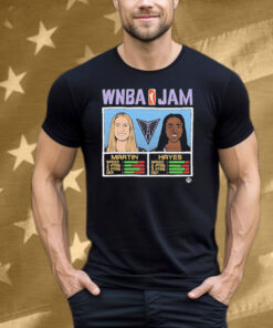 Kate Martin And Tiffany Hayes WNBA Jam Golden State Valkyries Tee Shirt