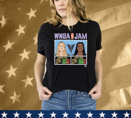Kate Martin And Tiffany Hayes WNBA Jam Golden State Valkyries Tee Shirt