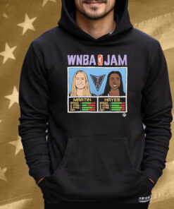 Kate Martin And Tiffany Hayes WNBA Jam Golden State Valkyries Tee Shirt