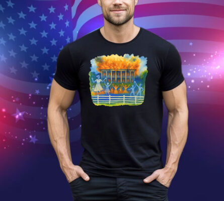 Nottoway Plantation Fire Juneteenth 1865 Tee Shirt