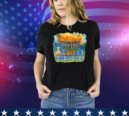 Nottoway Plantation Fire Juneteenth 1865 Tee Shirt