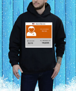 Aaron Barone Total Live Earnings Tee Shirt