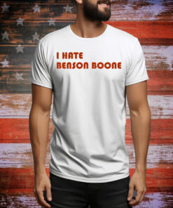 Benson Boone Wearing I Hate Benson Boone Tee Shirt