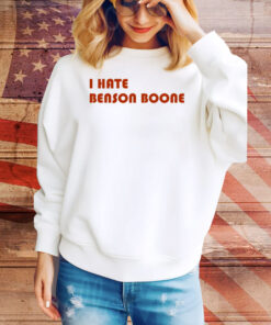 Benson Boone Wearing I Hate Benson Boone Tee Shirt