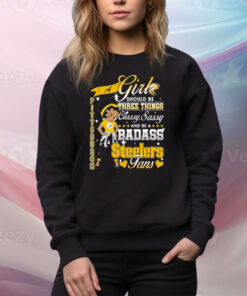 Betty Boop A Girl Should Be Three Things Classy Sassy And Be A Badass Pittsburgh Steelers Fans Tee Shirt
